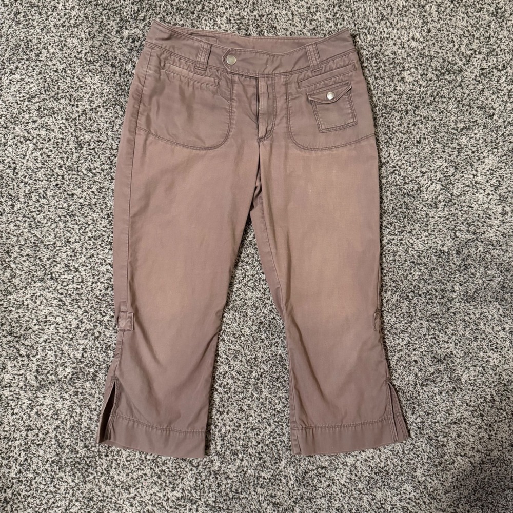 Patagonia Utility Cropped Pants Women 30 Brown Good Hiking Cargo‎ Capris
